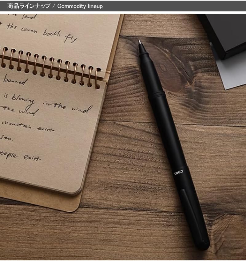 OHTO CR01 Ceramic Rollerball Pen Matte Black - Image 4